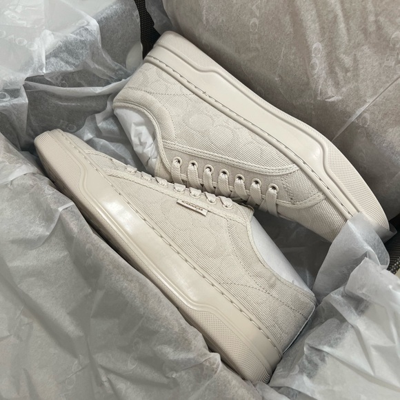 Coach Women's Sneakers in Cream - Picture 15 of 15